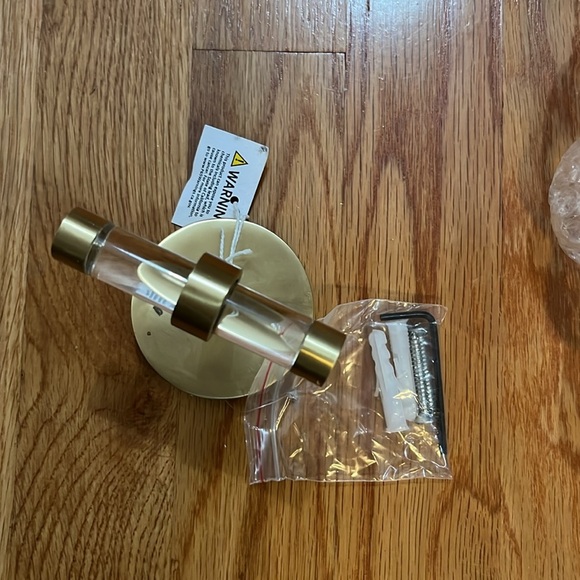 Anthropologie Mikayla Lucite Towel Hook NEW Defect - Picture 9 of 12